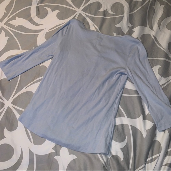 Blue Button Up T - Picture 3 of 3